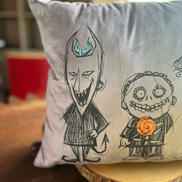 Disney Lock Shock and Barrel Throw Pillow The Nightmare Before Christmas - NEW - Picture 6 of 9